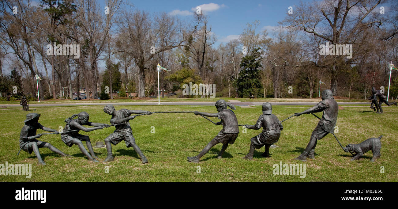 Per i bambini il parco di sculture, University of Alabama, Mobile, Alabama Foto Stock