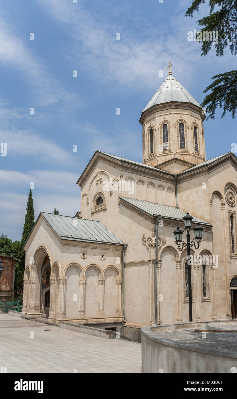 Kashveti chiesa nel centro di Tbilisi, Georgia Foto Stock