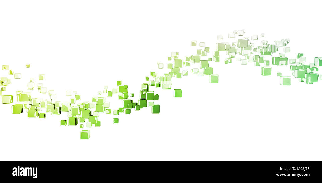 Una moderna tecnologia di comunicazione concetto con lo spostamento dei dati Foto Stock