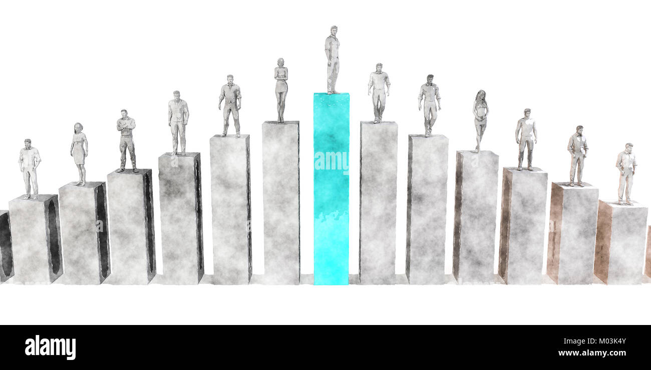 Lo sviluppo di carriera e formazione alla leadership nella gestione di progetti Foto Stock