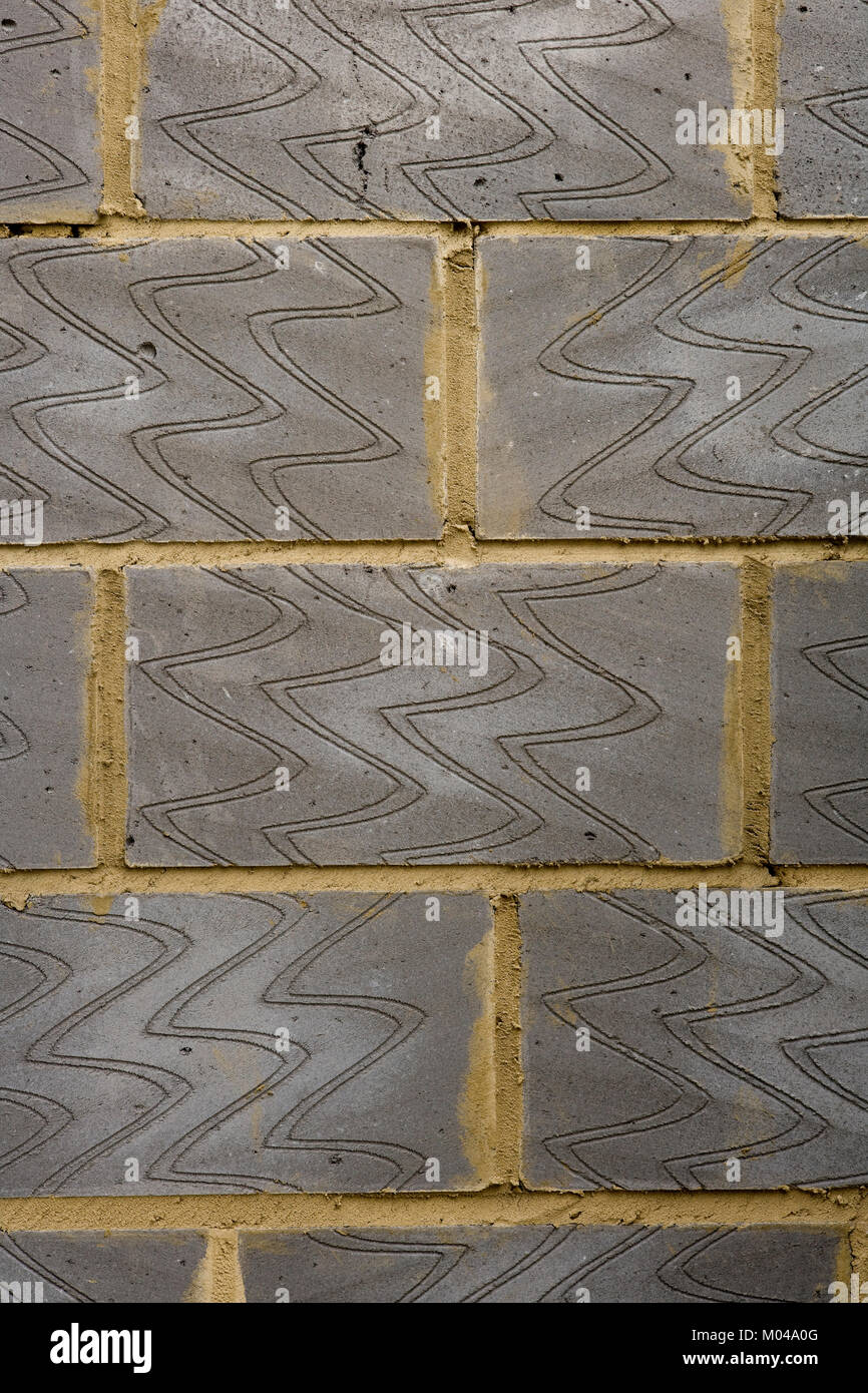 Nuovo reso leggero edificio isolato blocco di muro Foto Stock