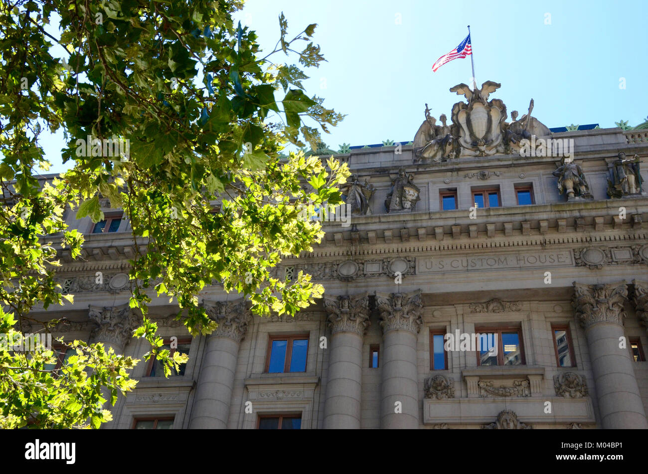 Alexander Hamilton U.S. Custom House ora Museo degli Indiani Americani Foto Stock