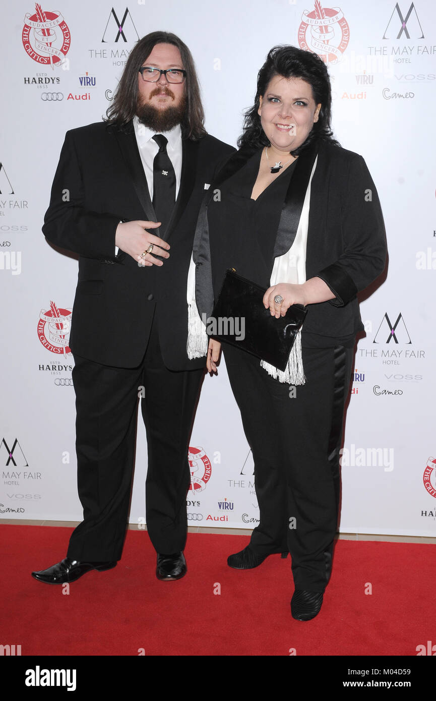 Iain Forsyth e Jane Pollard frequentare la London critici' Circle Film Awards al Mayfair Hotel in Londra. Xviii Gennaio 2015 © Paul Treadway Foto Stock