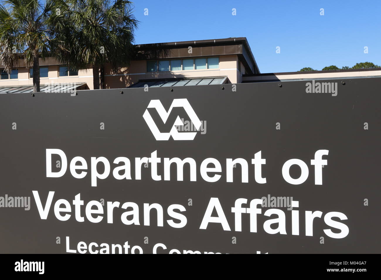 Reparto degli affari di veterani segno, Lecanto, FL Foto Stock