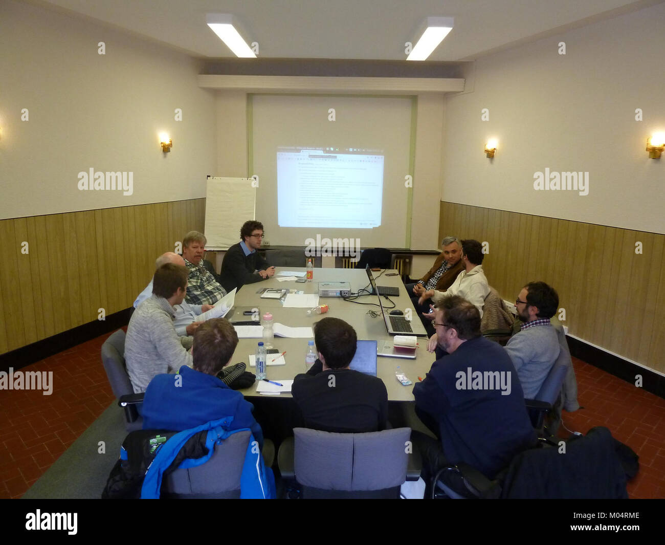 L'Assemblea generale Bruxelles-WMBE, tenutasi il 24 gennaio 2015, ha riunito rappresentanti di vari paesi per discutere le questioni economiche e commerciali che interessano l'Europa. Foto Stock