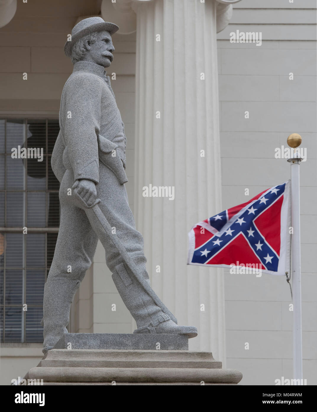 Confederato monumento commemorativo, Montgomery, Alabama Foto Stock