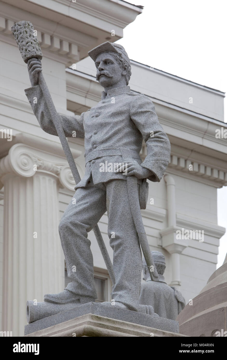 Confederato monumento commemorativo, Montgomery, Alabama Foto Stock