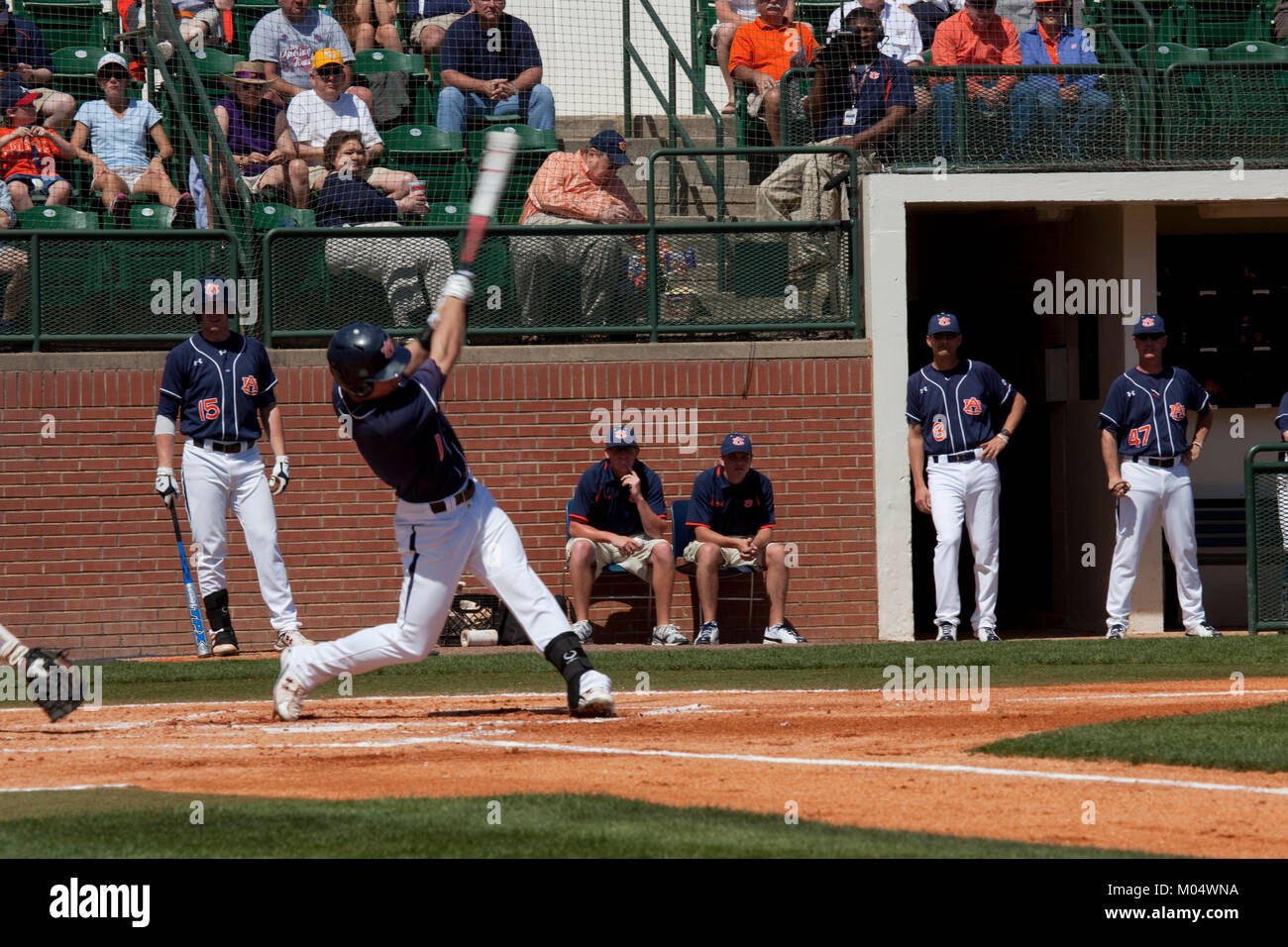 La molla di baseball gioco, Auburn University Foto Stock