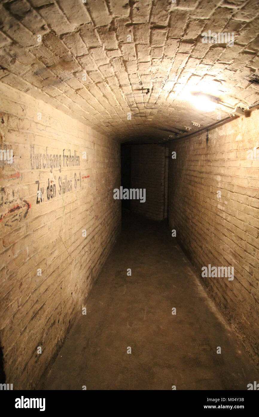 Bunker am Weinberg, Kassel, pista zu den Stollen 6-1 Foto Stock