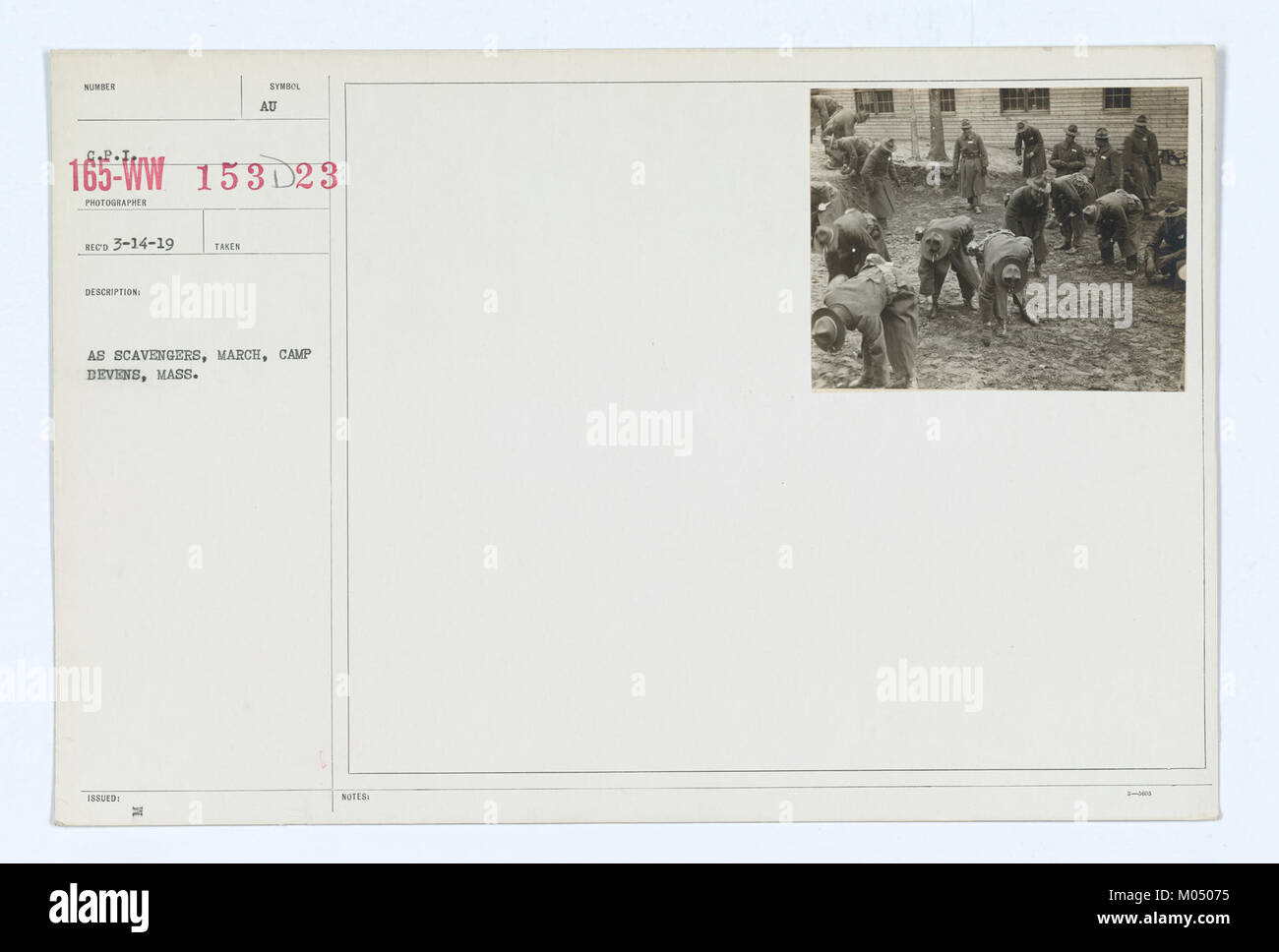 Camp Devens era un'installazione dell'esercito degli Stati Uniti nel Massachusetts, storicamente utilizzata per l'addestramento e il dispiegamento durante la prima guerra mondiale e la seconda guerra mondiale. Ha giocato un ruolo significativo nella storia militare. Foto Stock