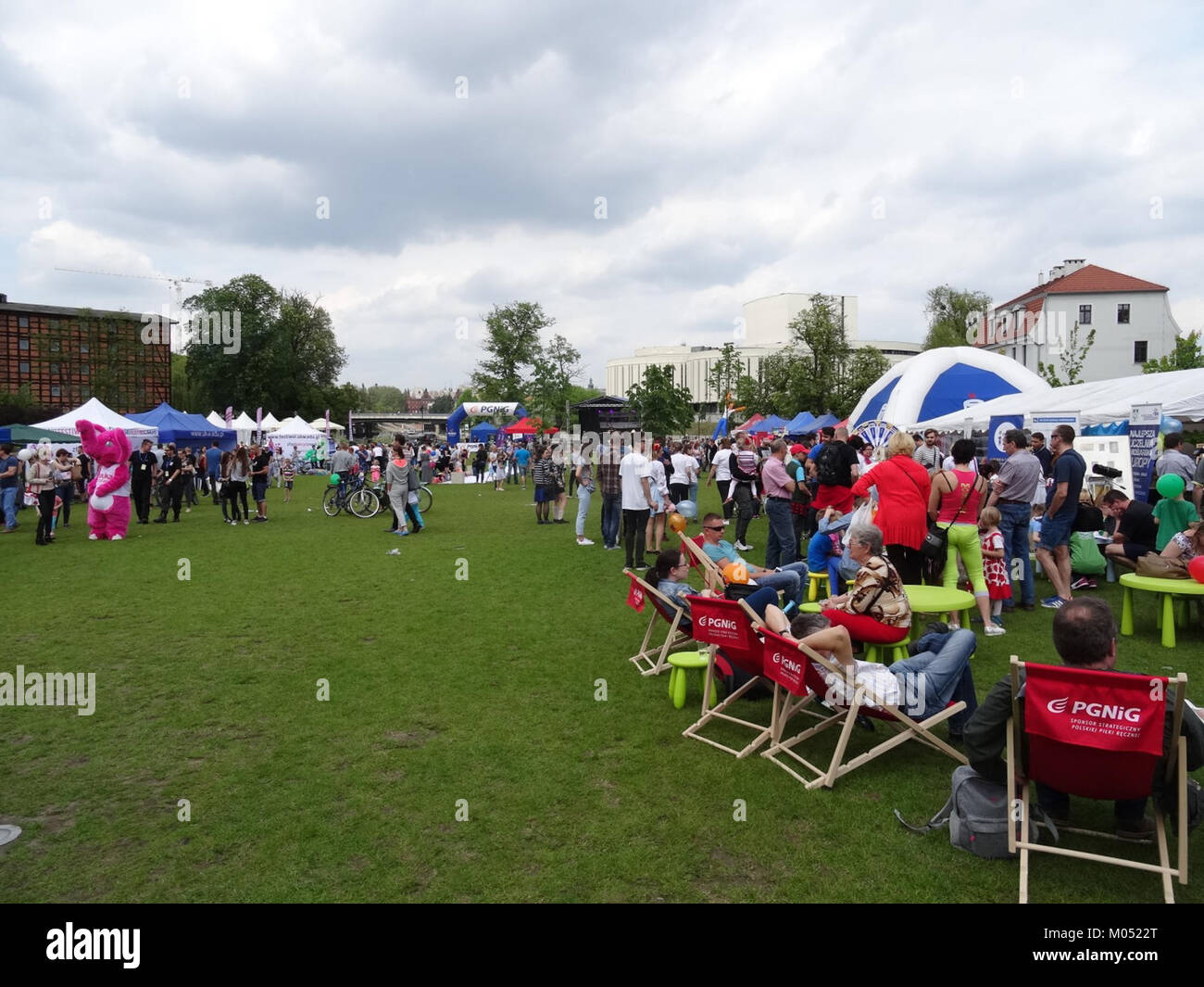 Materiale promozionale per il Bydgoszcz Festival of Science, tenutosi nel maggio 2016 a Bydgoszcz, Polonia. Foto Stock