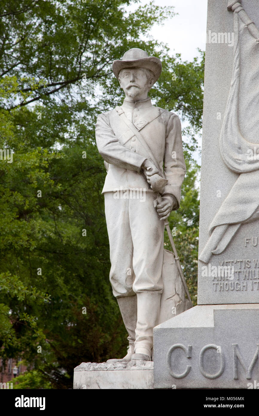 Statua confederato Foto Stock