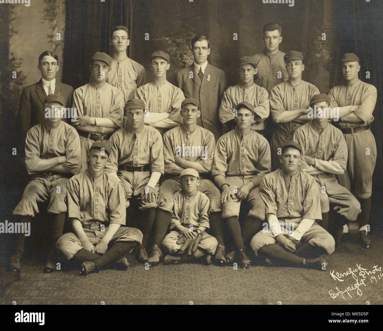 Lawrence base ball club: Champions New England league, 1914 Foto Stock