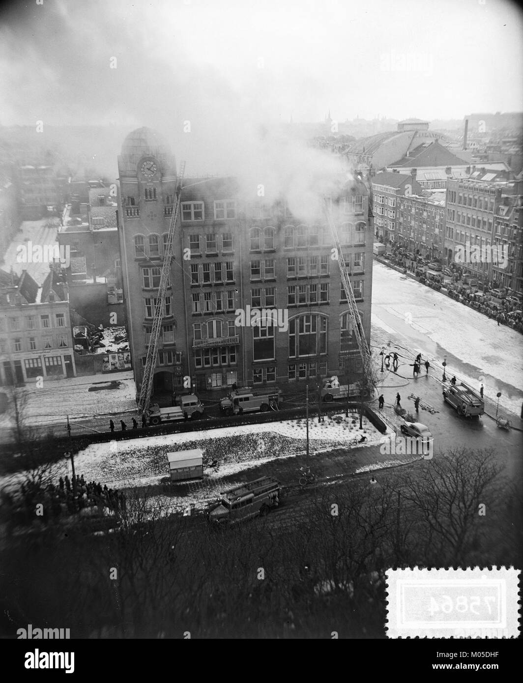 Il marchio Diamantbeurs di Amsterdam è un importante edificio storico noto per il suo legame con l'industria dei diamanti. Rappresenta il ruolo storico della città nel commercio globale di diamanti. Foto Stock