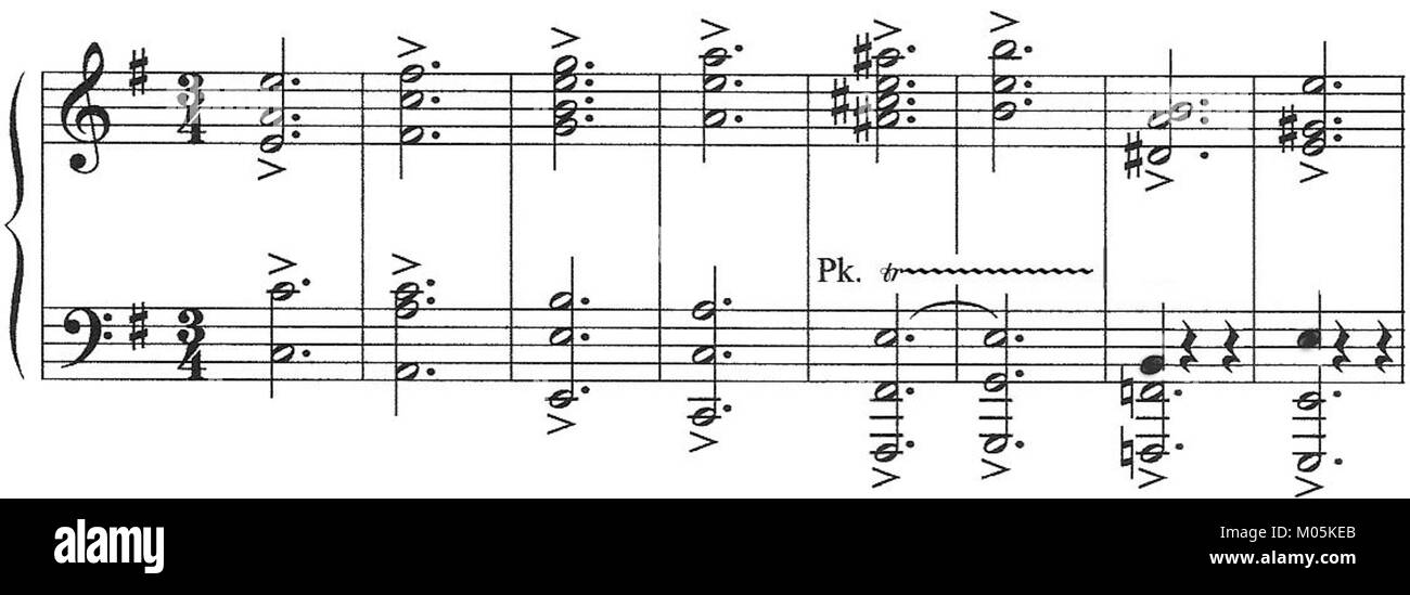 Il finale della Sinfonia n. 4 di Brahms è una delle sue opere più celebri, nota per la sua profondità drammatica ed emotiva, concludendo la sinfonia con un profondo impatto. Foto Stock