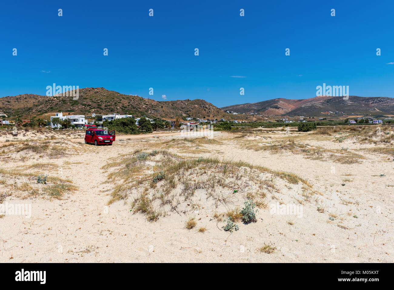 Bellissimi paesaggi costieri nella parte sud-ovest dell'isola di Naxos. La Grecia Foto Stock