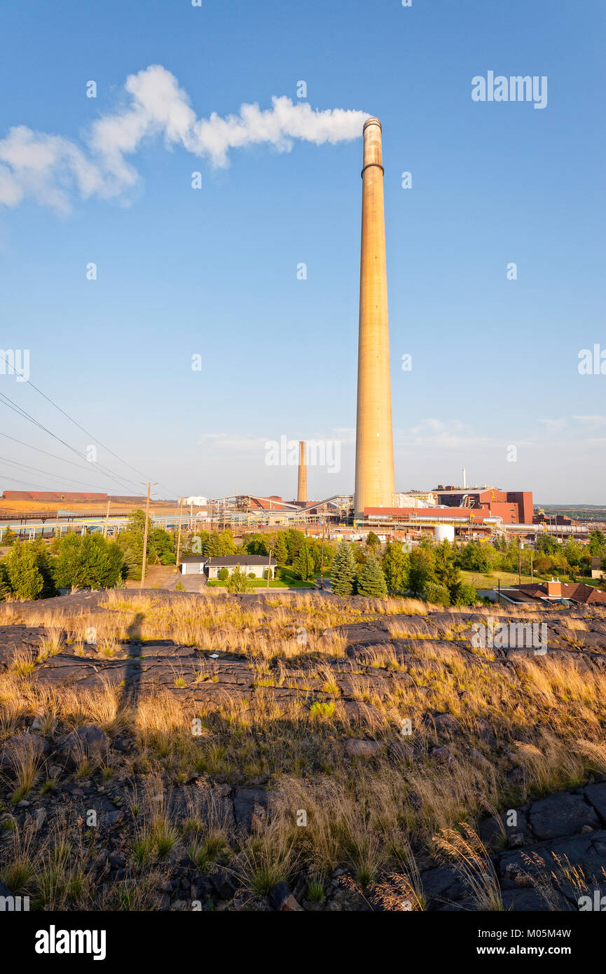 Uno di maggiore Sudbury più famosi punti di riferimento", il Superstack' Foto Stock