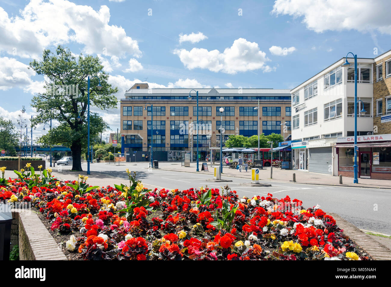 Potters Bar Stazione Ferroviaria, Darkes Lane, Potters Bar, Hertfordshire, England, Regno Unito Foto Stock