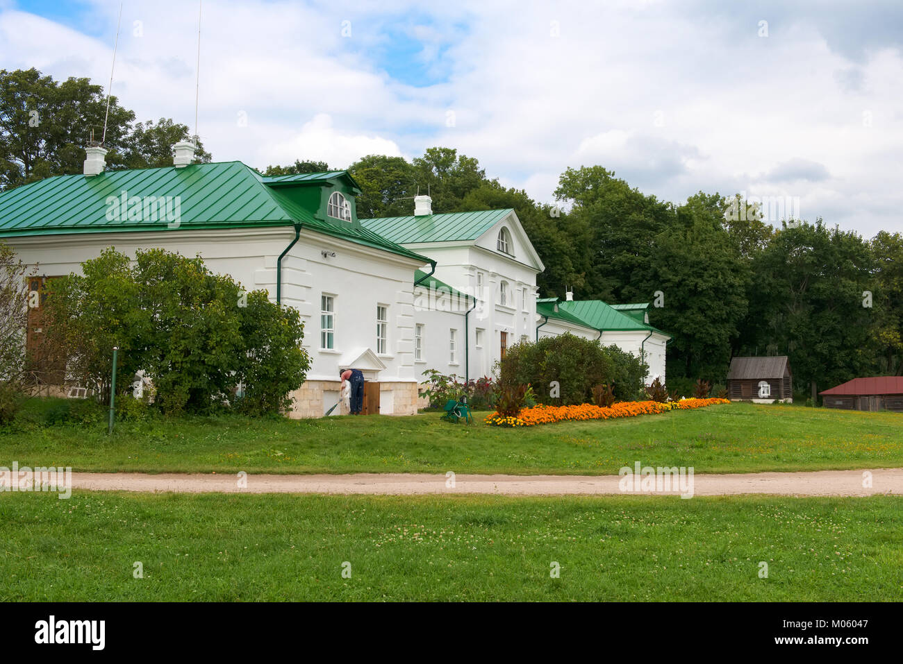 Il Volkonsky House è la costruzione più antica della contea di Leo Tolstoy in Yasnaya Polyana nel settembre 2017. Foto Stock