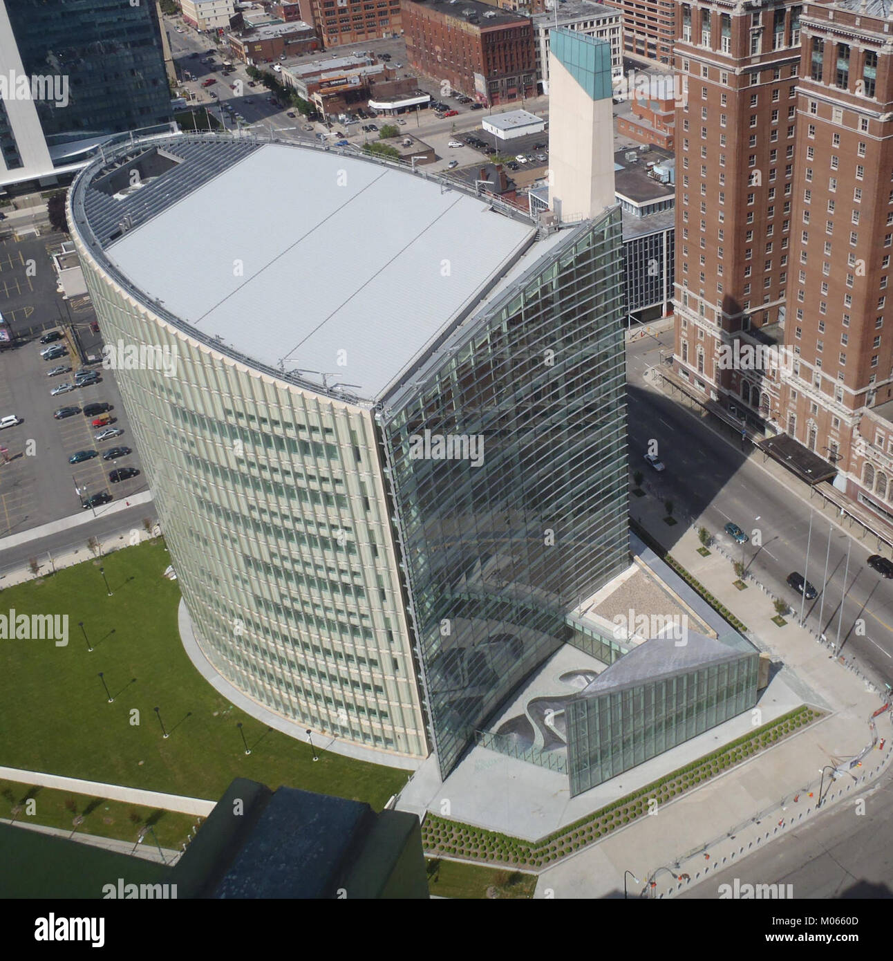 La corte federale di Buffalo si trova a Buffalo, New York, e funge da centro per i procedimenti giudiziari federali nella regione. Il tribunale fa parte del tribunale distrettuale degli Stati Uniti per il distretto occidentale di New York. Foto Stock