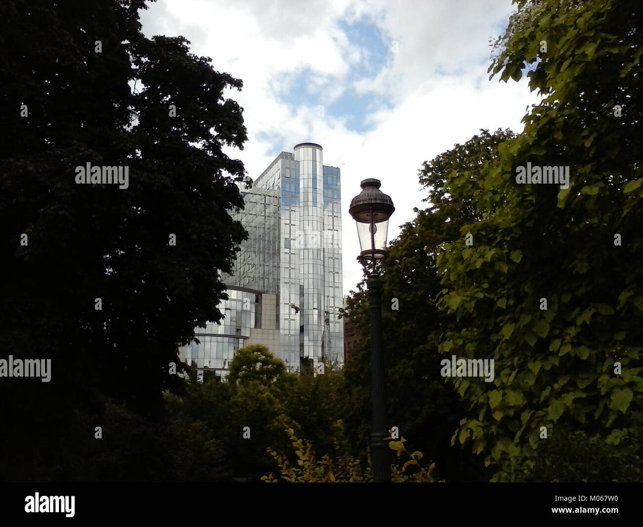 Città di Bruxelles, che mostra l'architettura, i monumenti storici, il significato culturale e l'importanza politica ed economica europea. Foto Stock