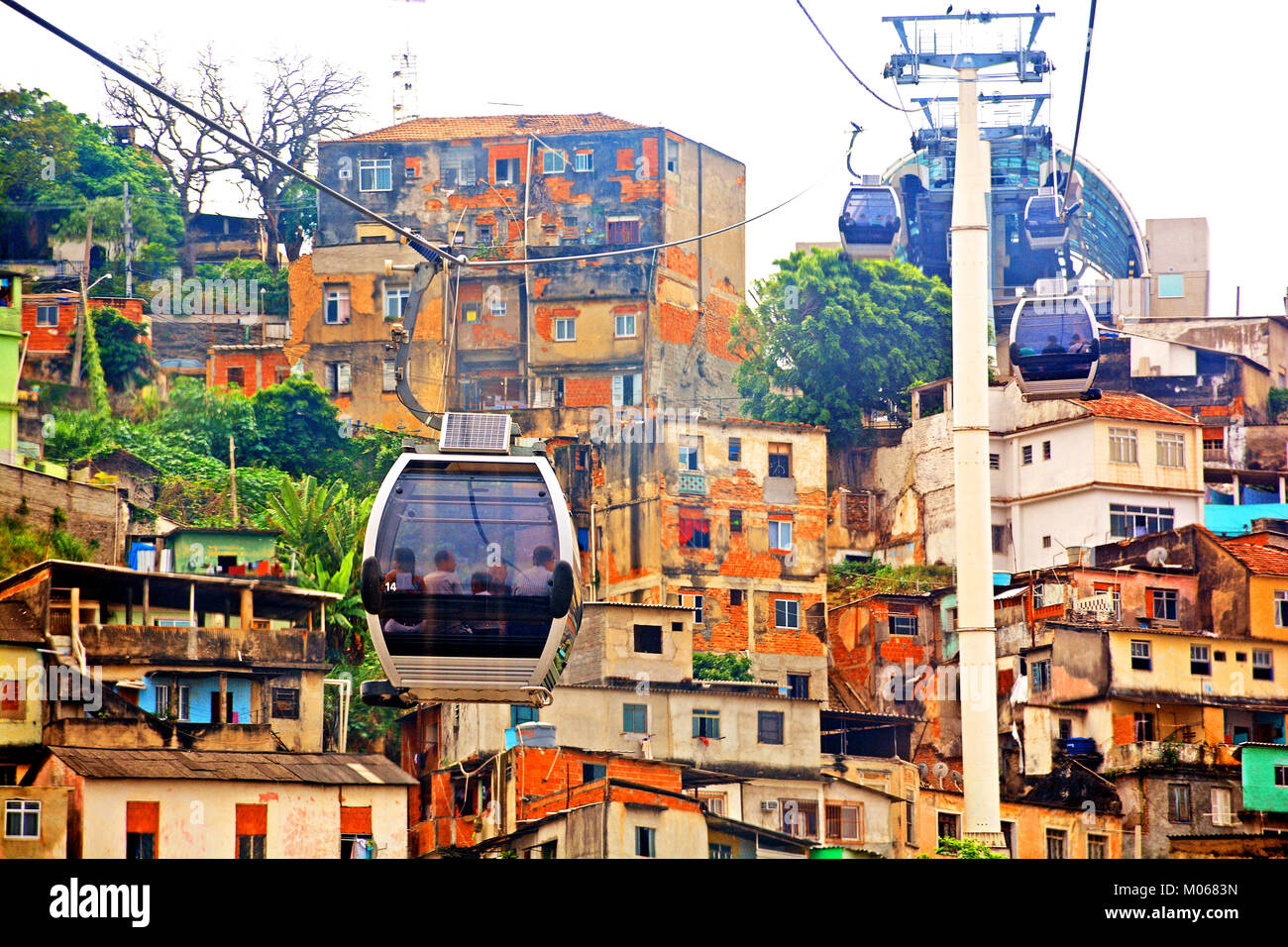 Teleférico da Providência, Central , Rio de Janeiro, Brasile Foto Stock