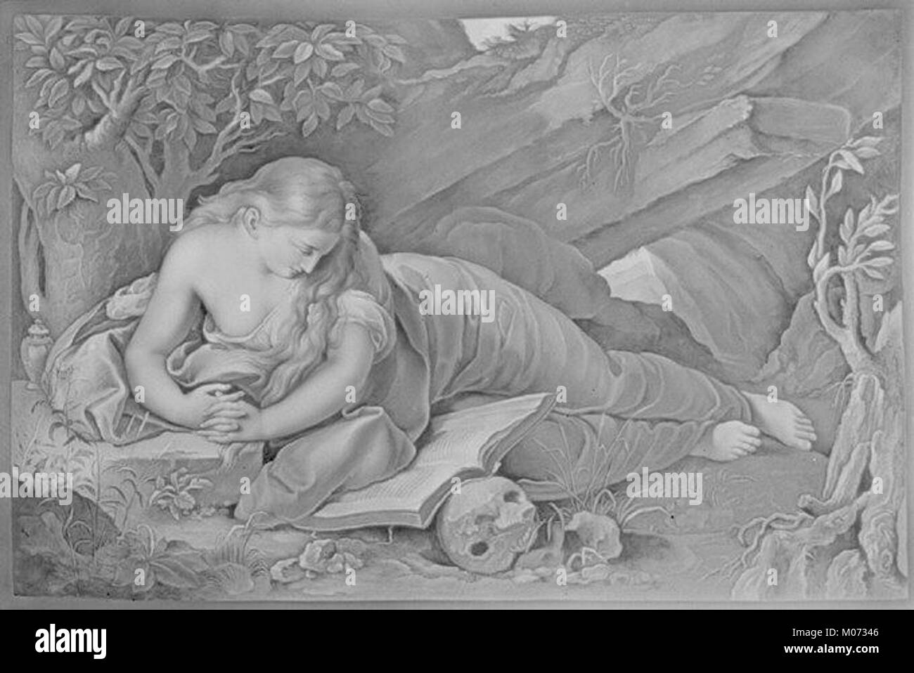 Uno storico litofano usato per mostrare immagini in porcellana quando retroilluminata, mettendo in mostra l'artigianato e la tecnica artistica. L'oggetto è studiato per il suo periodo, il suo design e la sua conservazione. Foto Stock