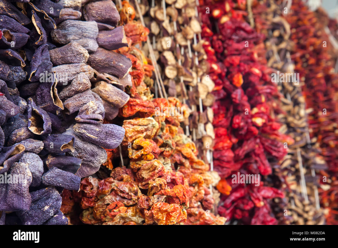 Carta essiccata su Bazaar Egiziano e il Grand Bazaar di Istanbul. Turchia Foto Stock