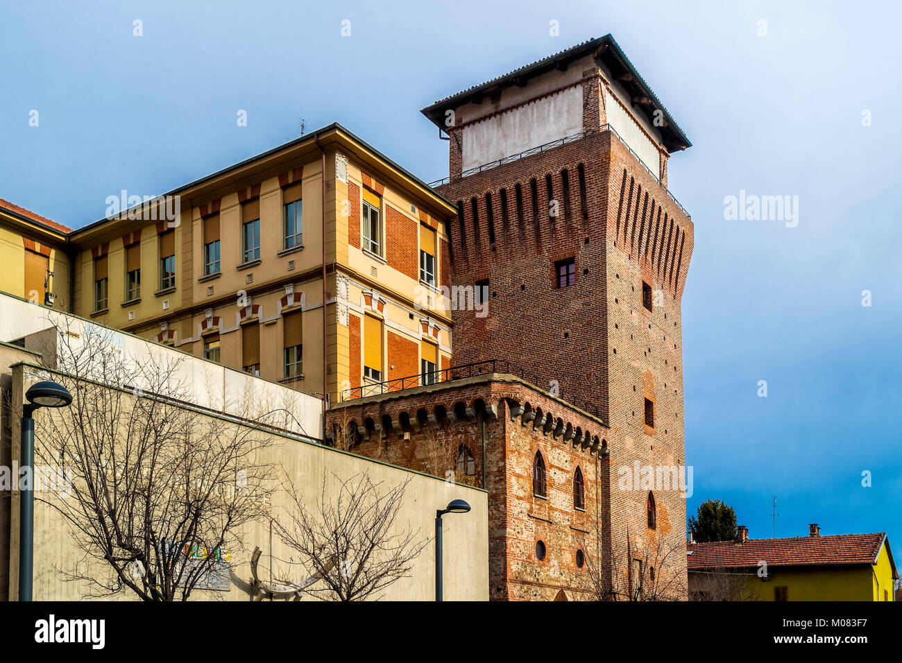 Italia Piemonte Settimo Torinese - Torre del castello Foto Stock