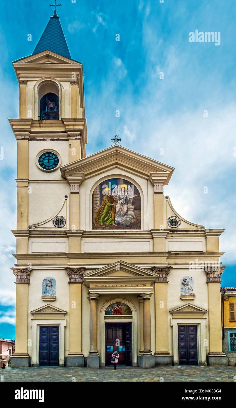Italia Piemonte Settimo Torinese - Città vecchia - Chiesa di San Pietro in Vincoli Foto Stock