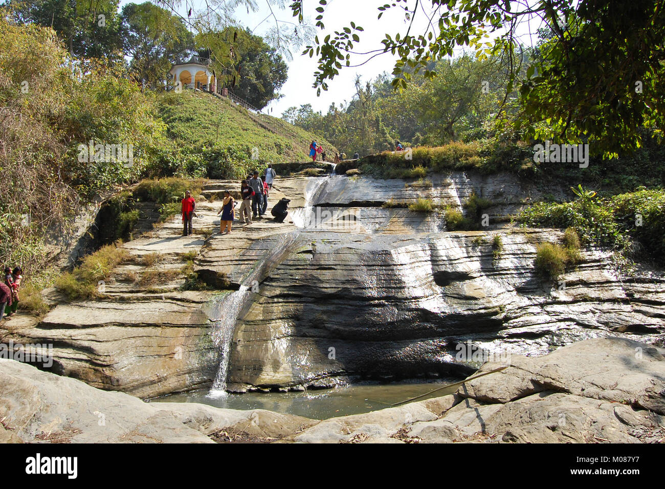 Visite turistiche il Nilgiri Turismo posto in Bandarban, Bangladesh Foto Stock