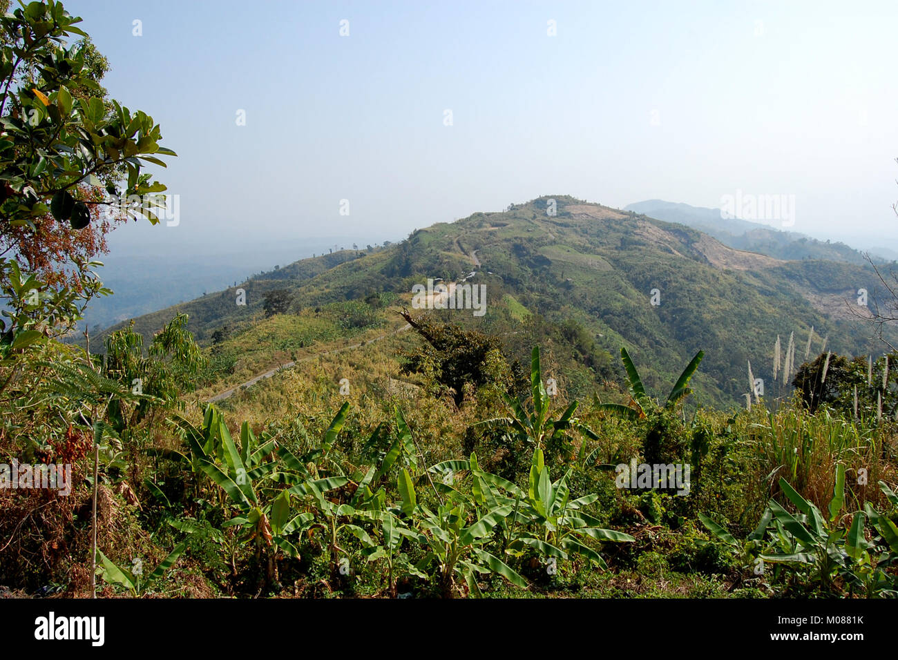 Una vista di Nilgiri Turismo posto in Bandarban, Bangladesh Foto Stock