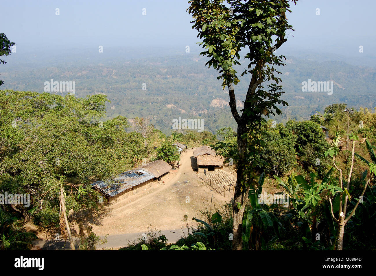 Una vista di Nilgiri Turismo posto in Bandarban, Bangladesh Foto Stock