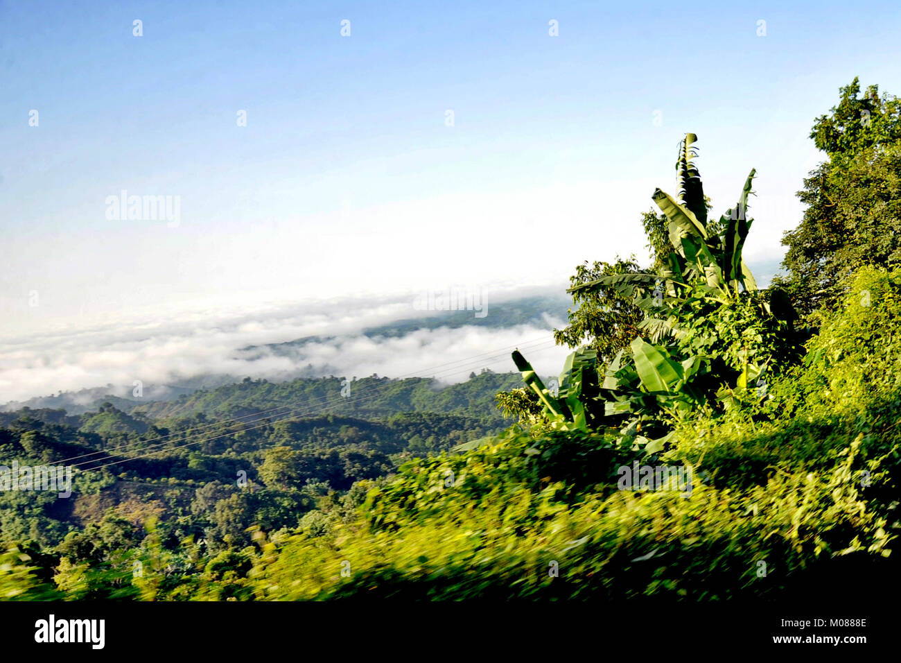 Una vista di Nilgiri Turismo posto in Bandarban, Bangladesh Foto Stock