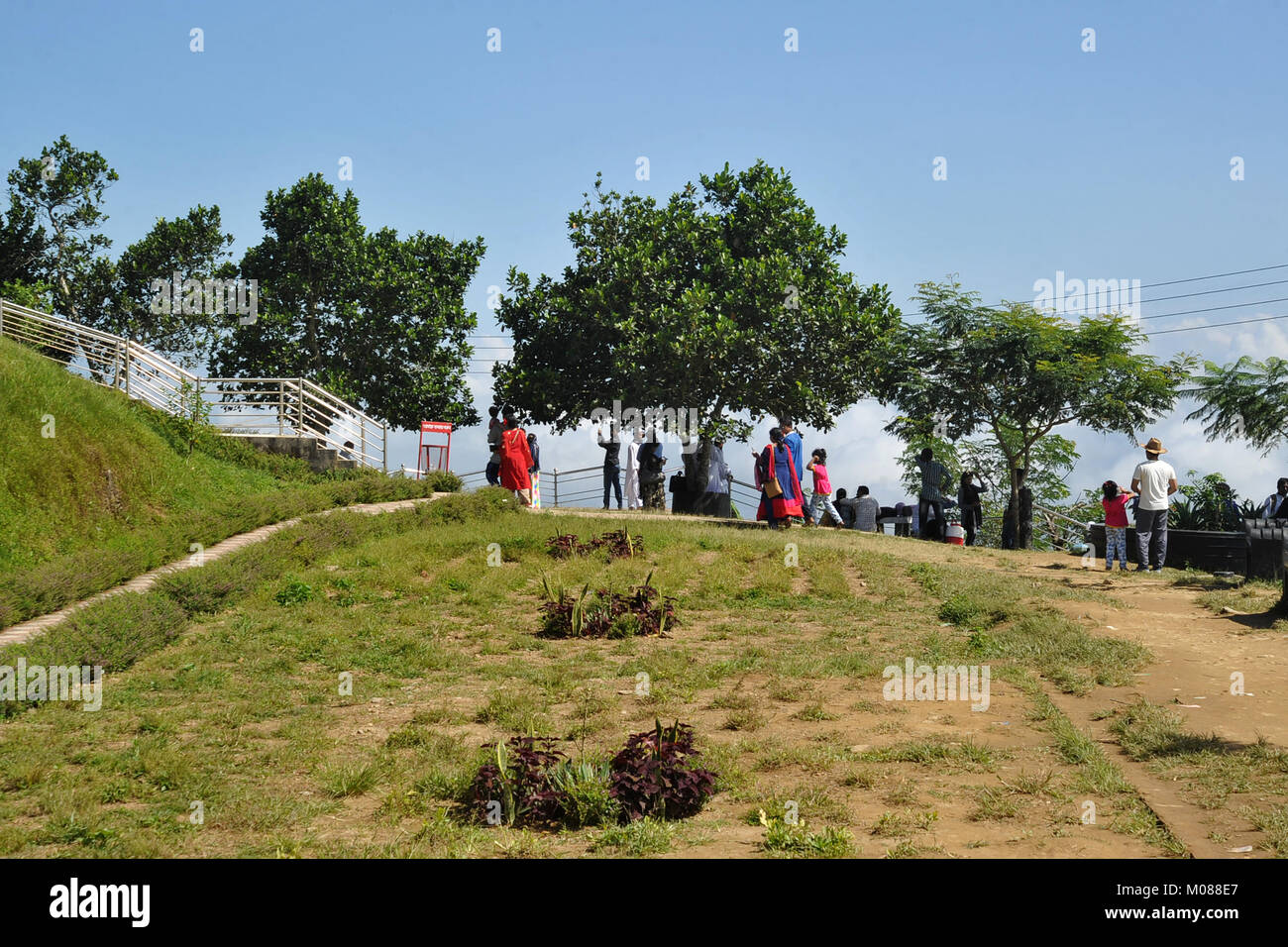 Visite turistiche il Nilgiri Turismo posto in Bandarban, Bangladesh Foto Stock