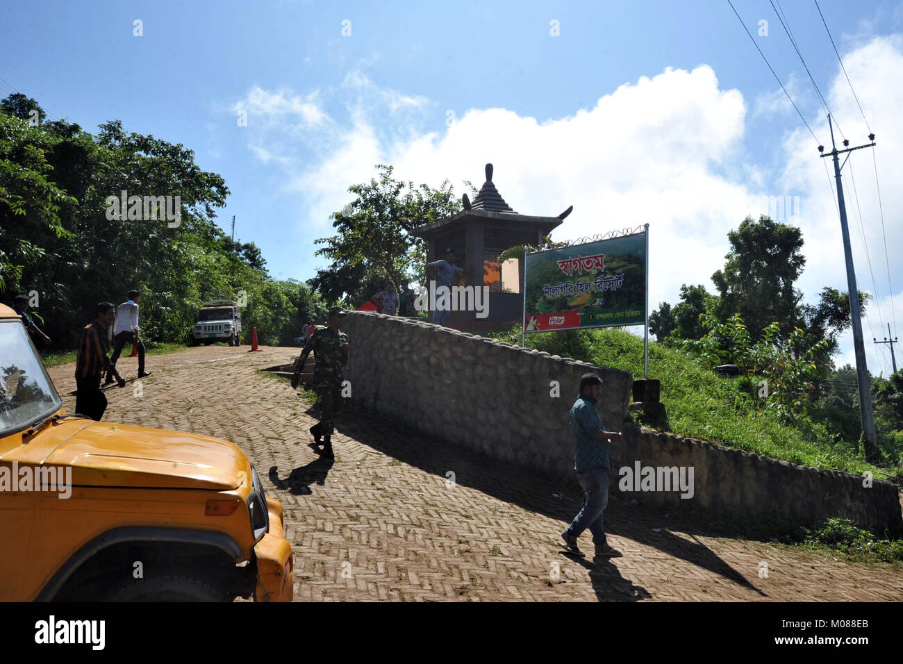 Visite turistiche il Nilgiri Turismo posto in Bandarban, Bangladesh Foto Stock