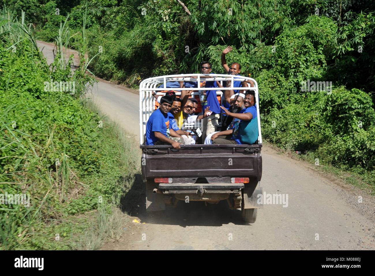 Visite turistiche il Nilgiri Turismo posto in Bandarban, Bangladesh Foto Stock