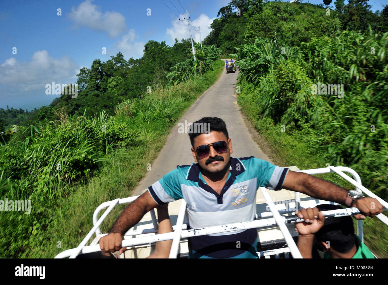 Visite turistiche il Nilgiri Turismo posto in Bandarban, Bangladesh Foto Stock