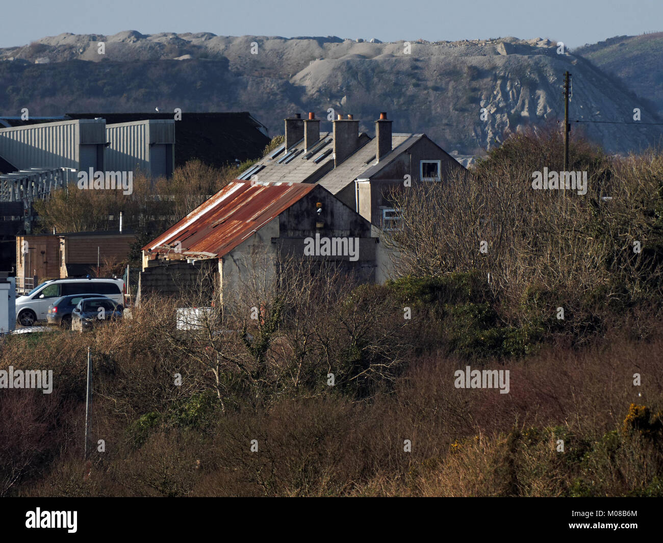 China clay paesaggi St Austell Regno Unito Imerys Cornovaglia Foto Stock