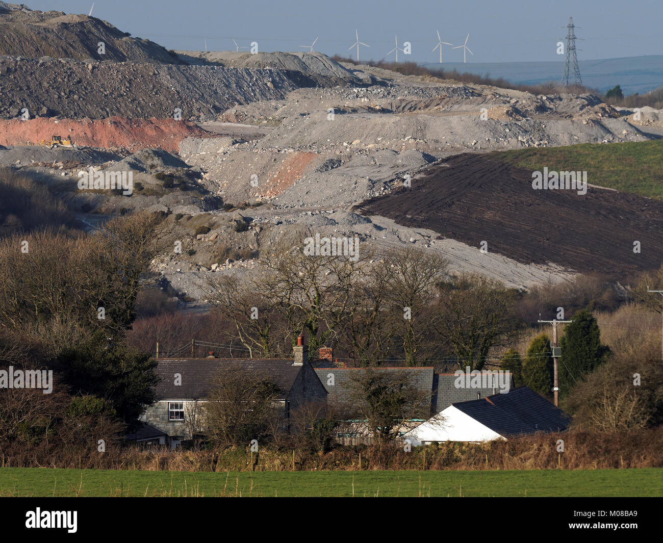 China clay paesaggi St Austell Regno Unito Imerys Cornovaglia Foto Stock