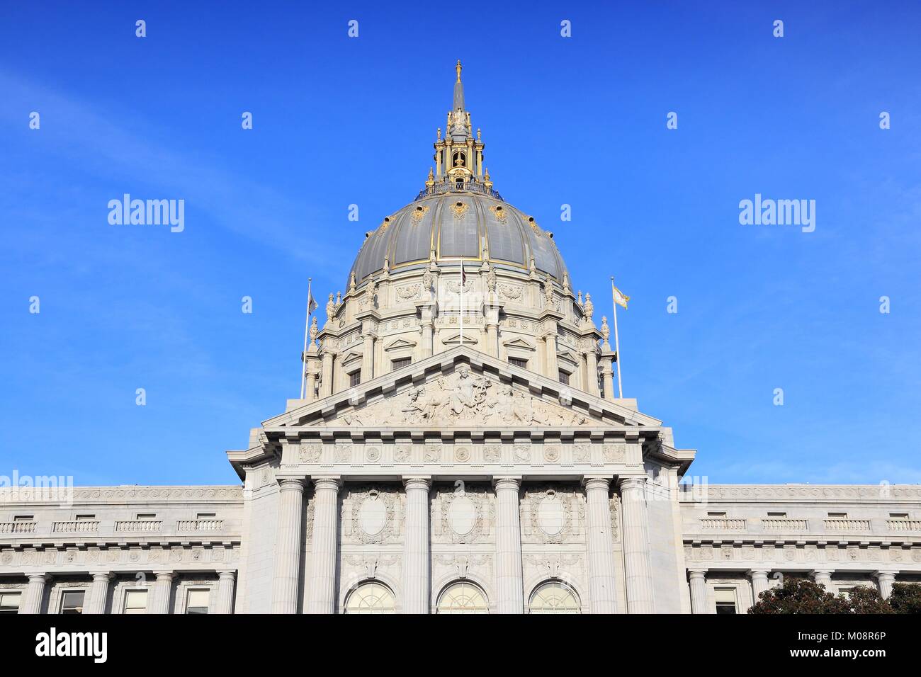San Francisco, California, Stati Uniti - Municipio edificio. Foto Stock