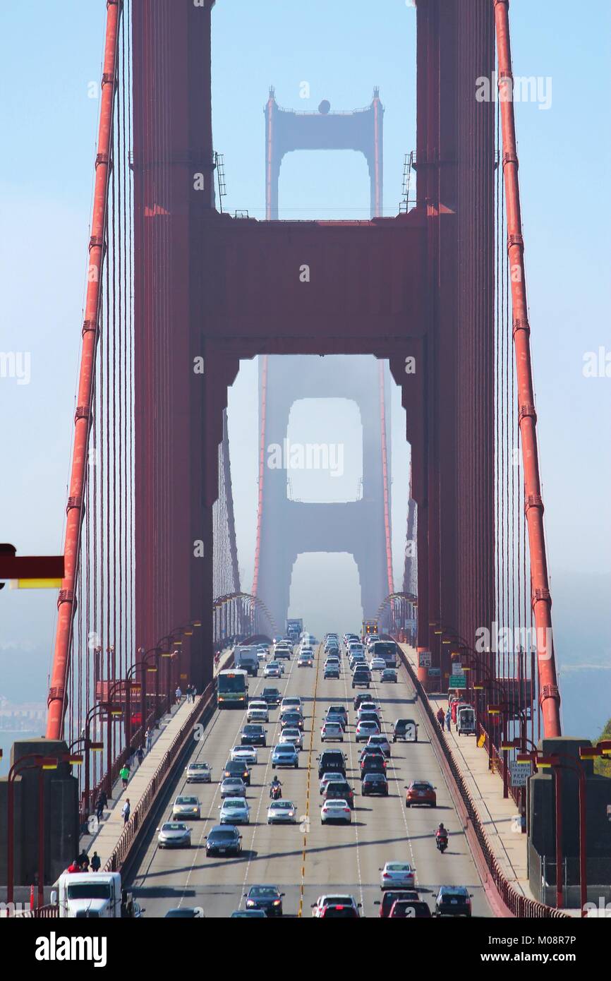 San Francisco, California, Stati Uniti - Golden Gate Bridge. Foto Stock