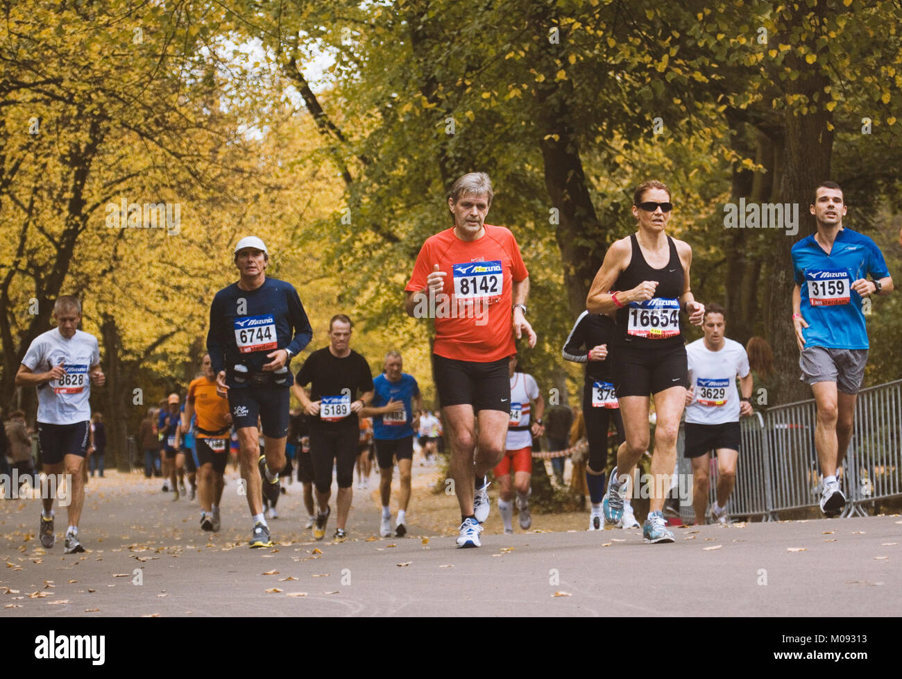 Maratona di Amsterdam Foto Stock