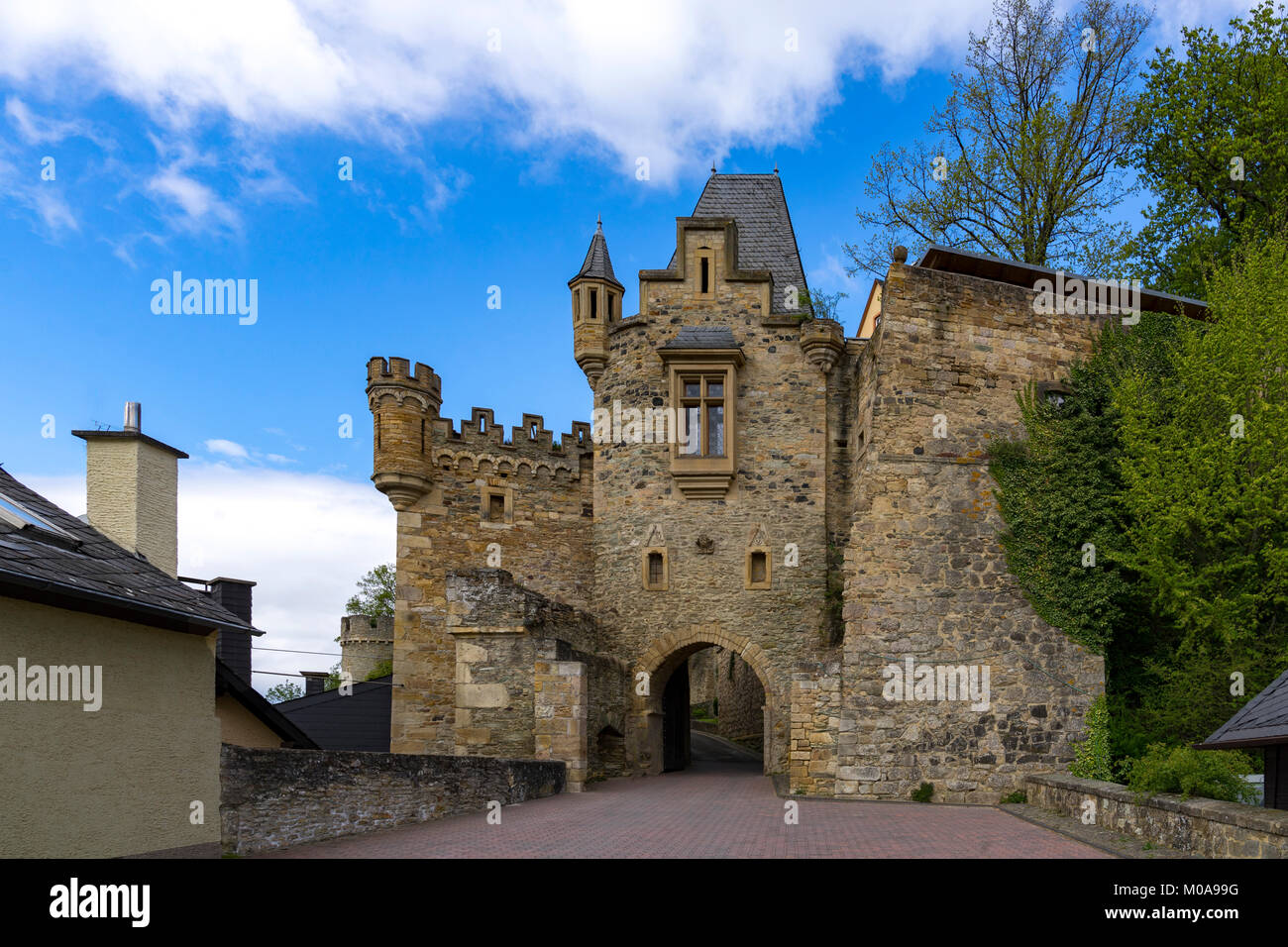 Schloss Dhaun castello, hunsrueck, Renania-Palatinato, Germania. Foto Stock