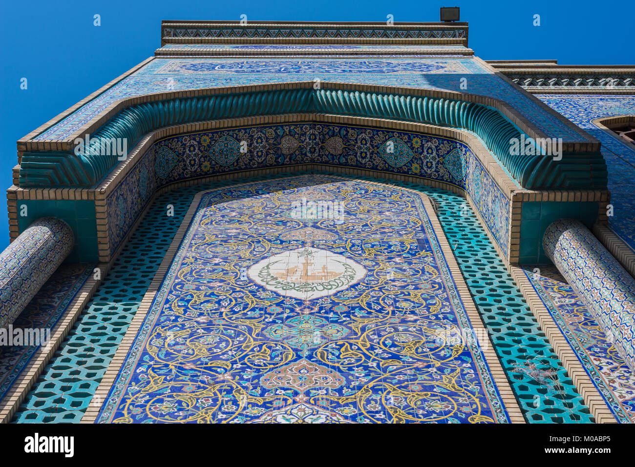 Ali ibn Abi Talib (iraniano Moschea) Situato a Bur Dubai, Emirati Arabi Uniti, Emirati Arabi Uniti Foto Stock