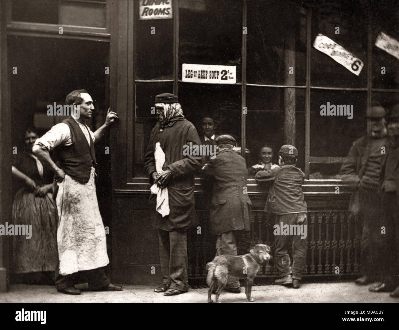 John Thomson strada "vita" Londra 1878 - un condannato's Home Foto Stock