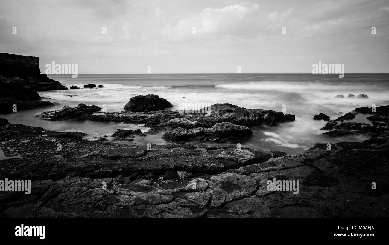 Costa a La Pared, Fuerteventura, Isole Canarie, Spagna Foto Stock