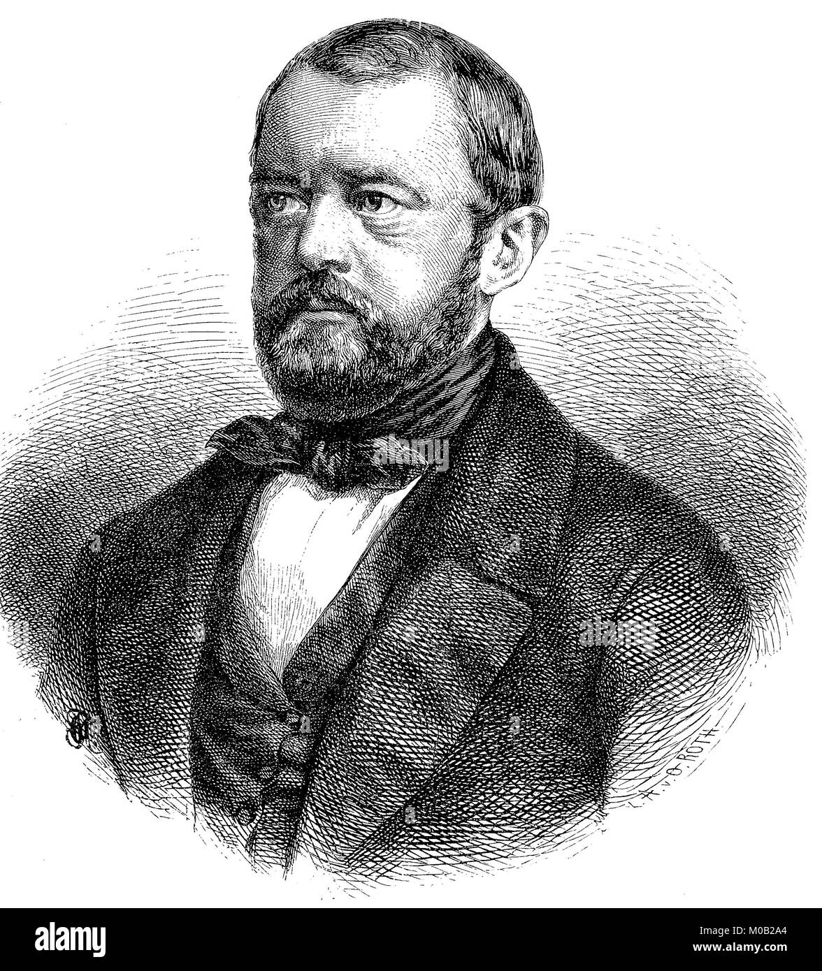 Otto Eduard Leopold von Bismarck-Schoenhausen, dal 1865 il conte von Bismarck-Schoenhausen, dal 1871 il principe di Bismarck, dal 1890 anche il Duca di Lauenburg, 1 Aprile 1815 - 30 luglio 1898, è stato un uomo politico tedesco e statista, digital migliorata la riproduzione di un originale di stampa dal 1880 Foto Stock