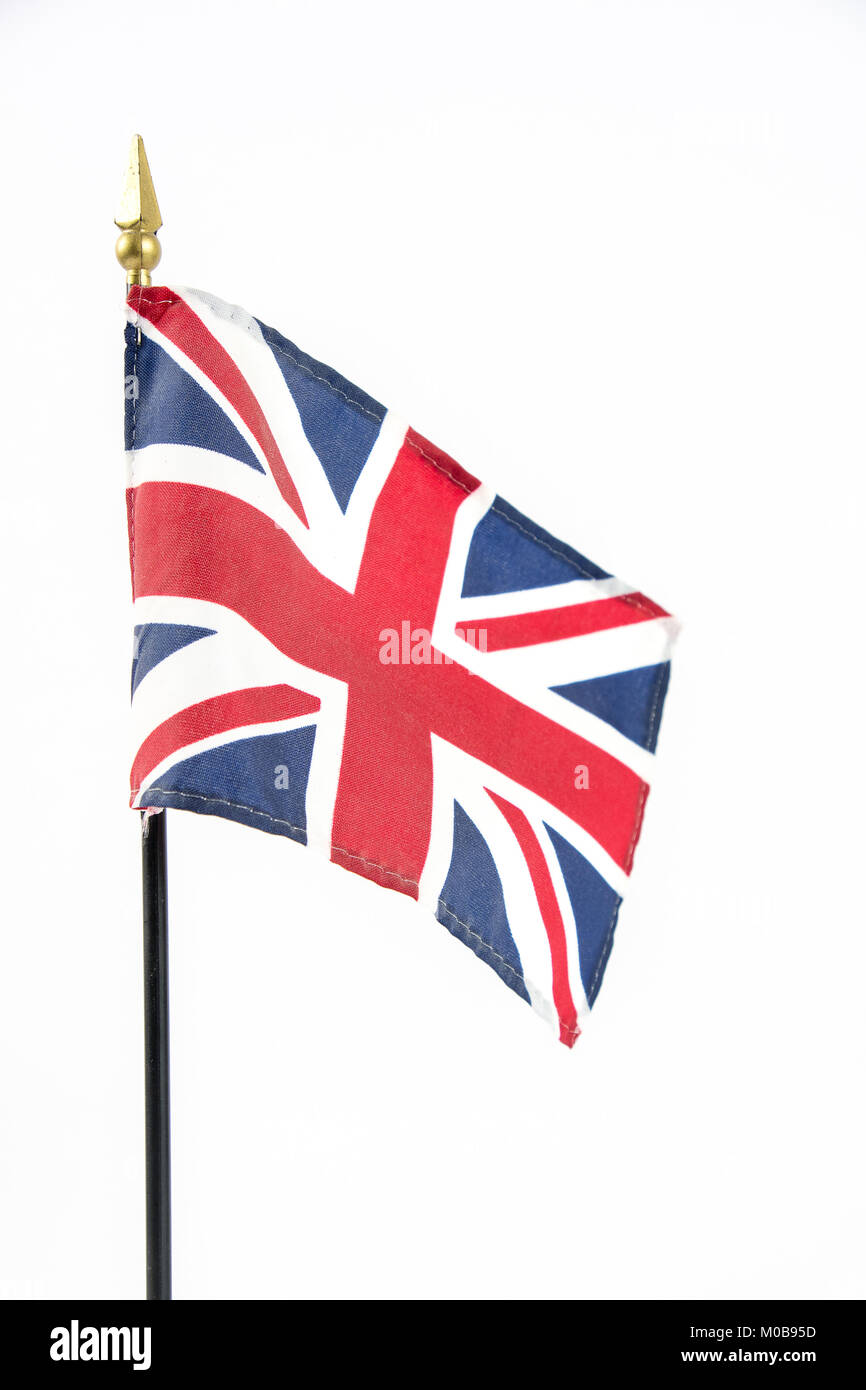 Union Jack bandiera del Regno Unito Foto Stock