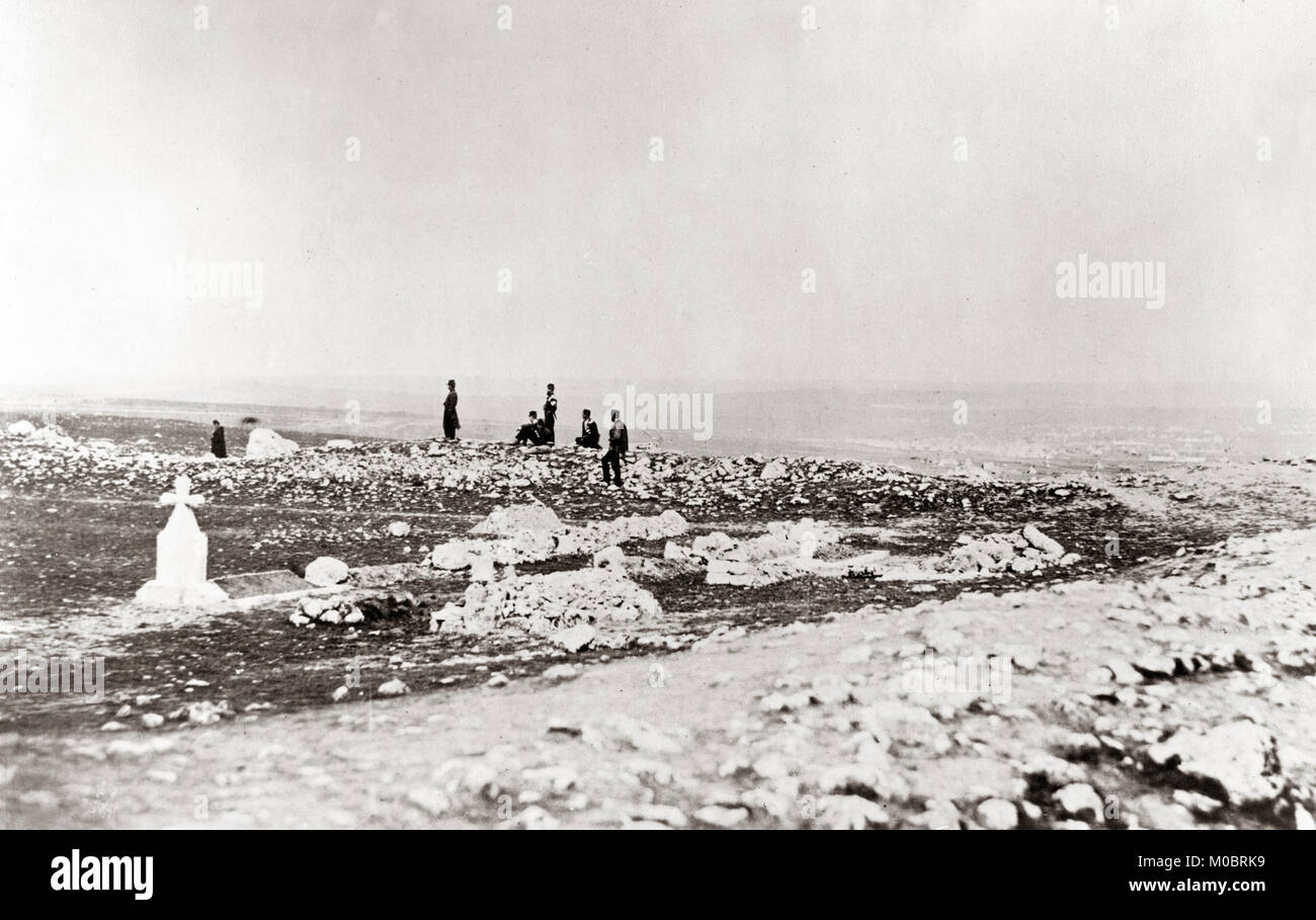 Roger Fenton (1819-1869, Guerra di Crimea, l'Altopiano di Sebastopol Foto Stock